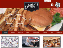 Tablet Screenshot of clantonscafe.com